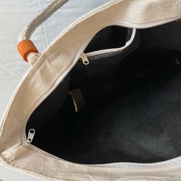 Indian needle point shoulder tote, unique piece - Picture 4 of 7